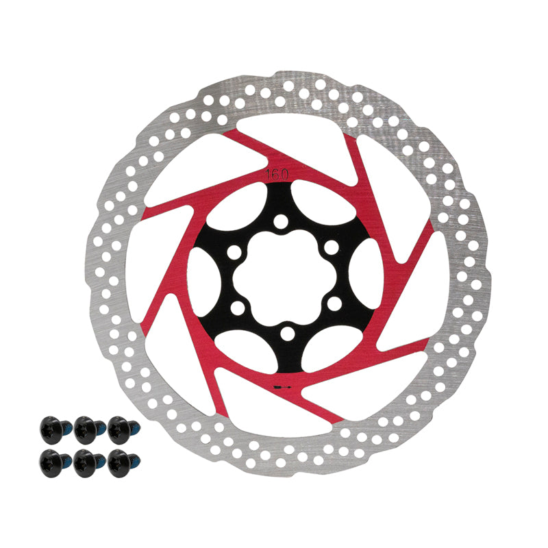 Disque de frein V2 6H 160mm Rouge