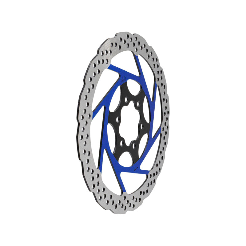 Disque de frein V2 6H 160mm Bleu