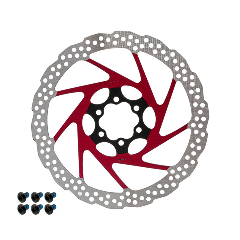 Disque de frein V2 6H 180mm Rouge