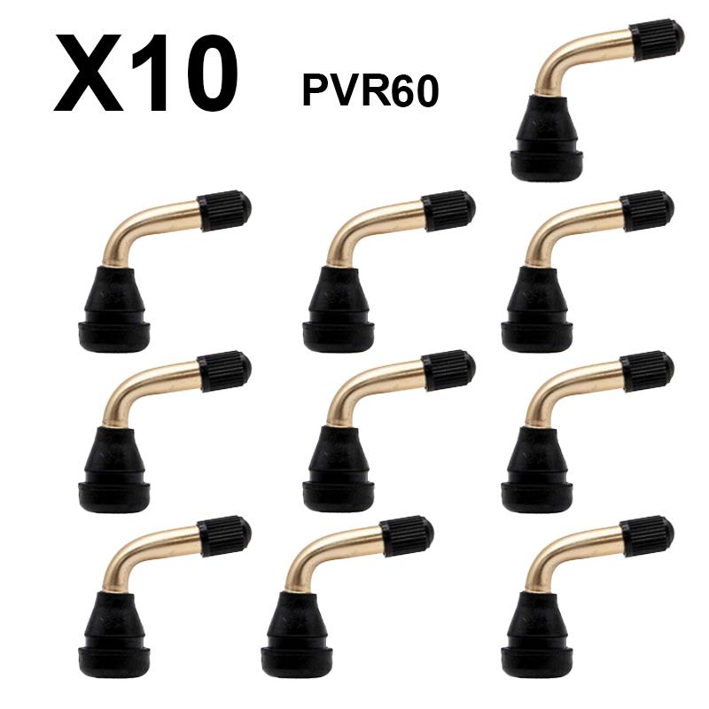 Valve tubeless courbée à 90° - PVR 60 - 10 pcs.