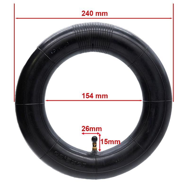 Chambre à air 10x2,5 VC 90x90°,