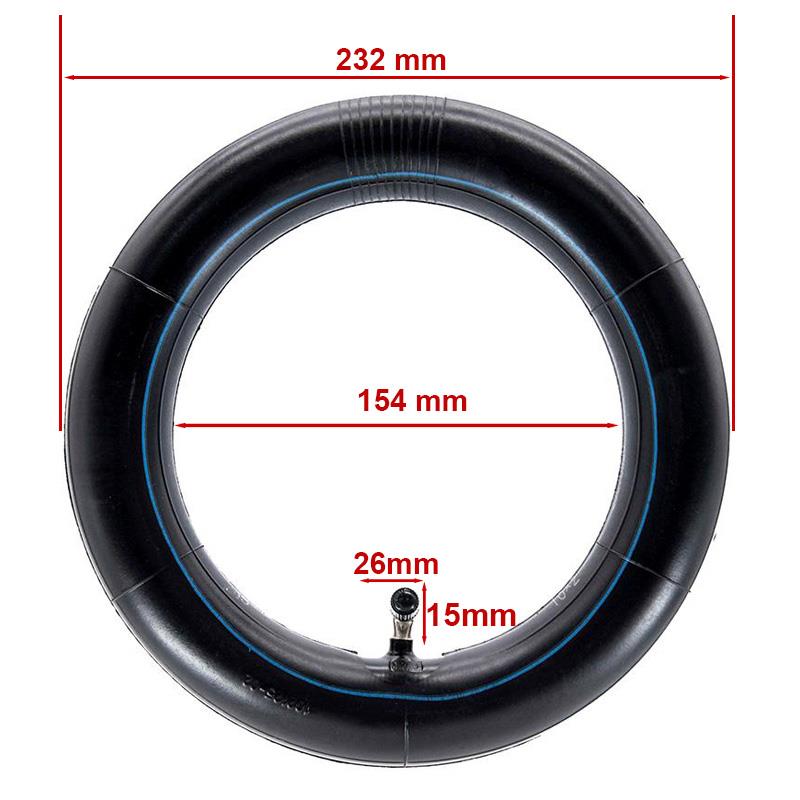 Chambre à air 10×2 VC 90×90° [Ewheel]