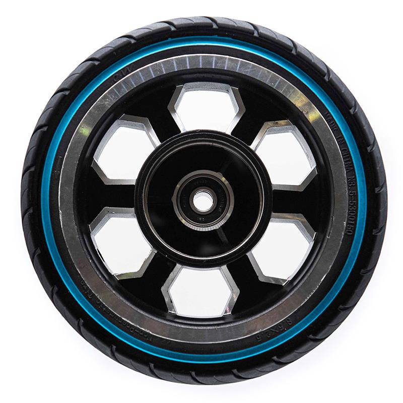 Pneu plein ultraléger 8x2,5-6,1/B58 - ligne bleue (compatible avec Dualtron Mini) [Ewheel]