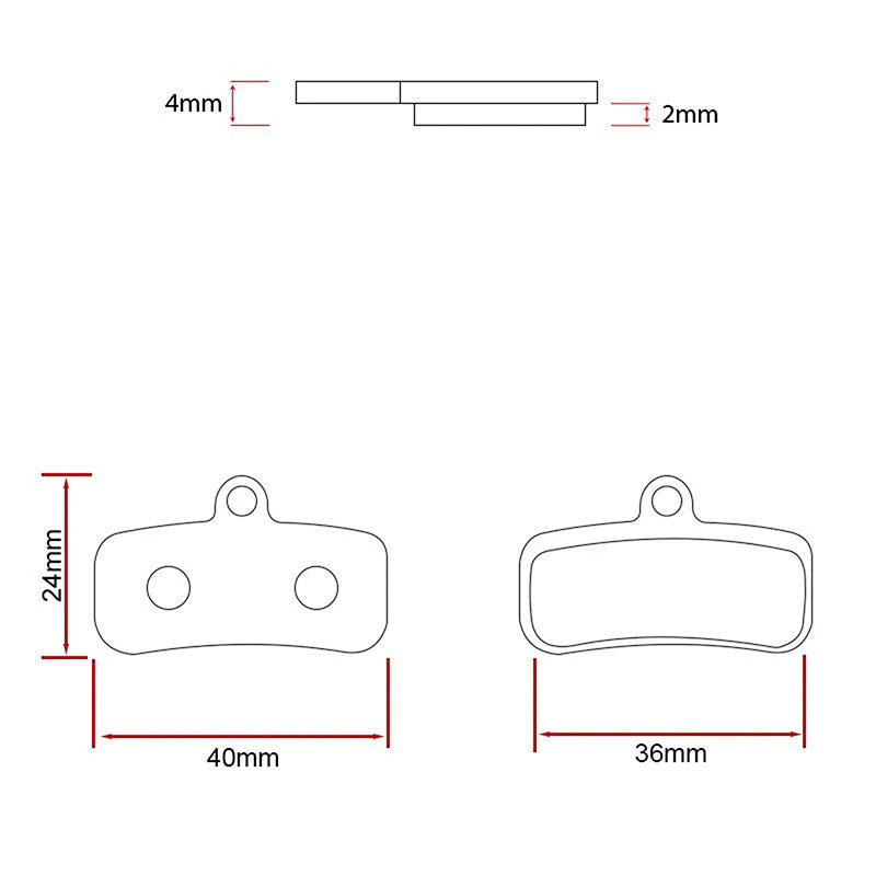 Plaquette de frein RT007-C céramique pour Shimano saint M810/M820 [Ewheel]