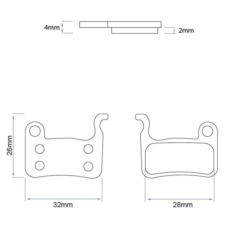 Plaquette de frein RS001-C céramique pour Xtech [Ewheel] - 2 jeux