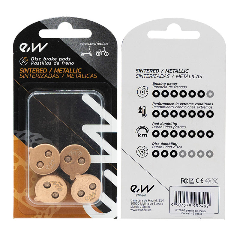 Plaquette de frein CT005-S sintérisée - 2pcs