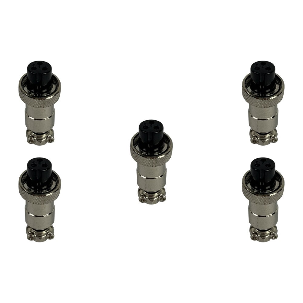 Prise GX12 3 pins femelle x5 pcs