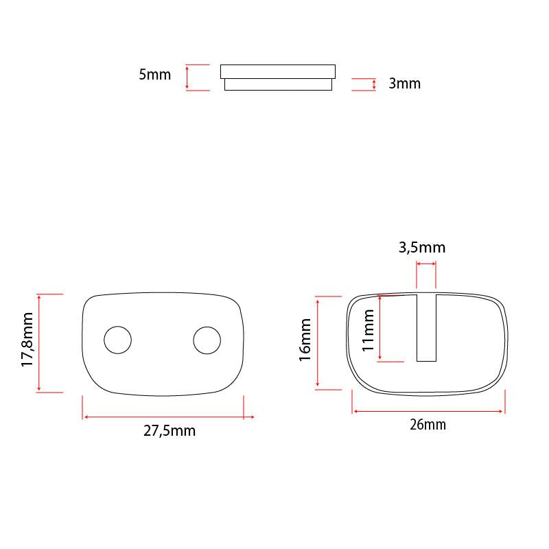 Plaquette de frein RS003-S sintérisée - 2pcs