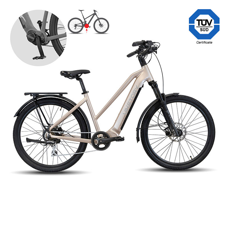ARENOX +Plus vélo électrique URBAN Nacré