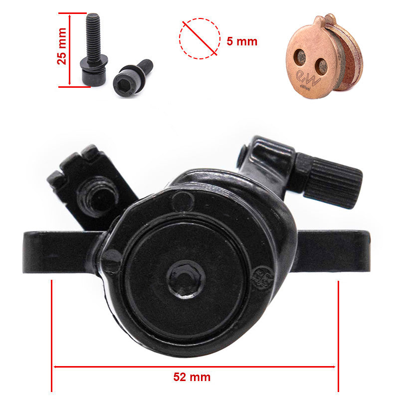 Etrier de frein mécanique L noir pour Ninebot série F et D