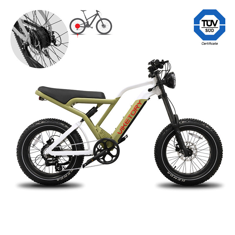COMMANDO vélo électrique FATBIKE Vert militaire