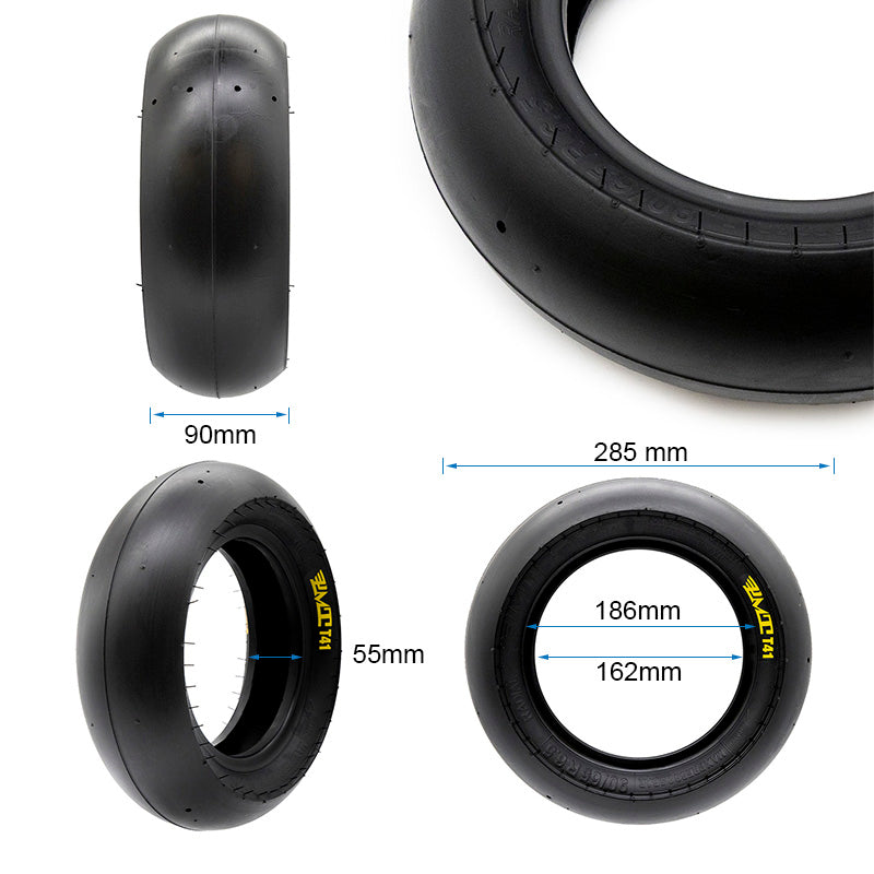 Neumatico tubeless radial 90/65R6.5"- T41 slick [PMT]