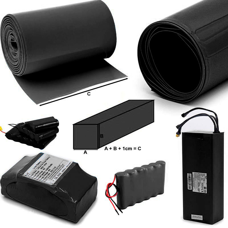 Gaine thermorétractable noire 140m 10M