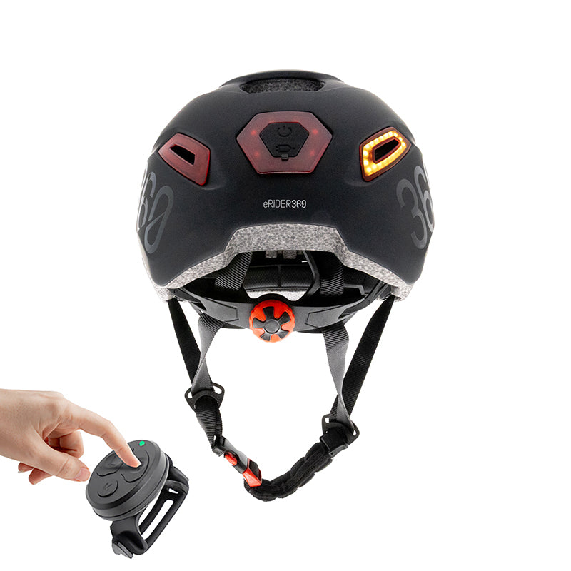 Casque CP02 urben  avec clignotant noir taille unique