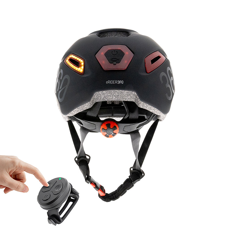 Casque CP02 urben  avec clignotant noir taille unique