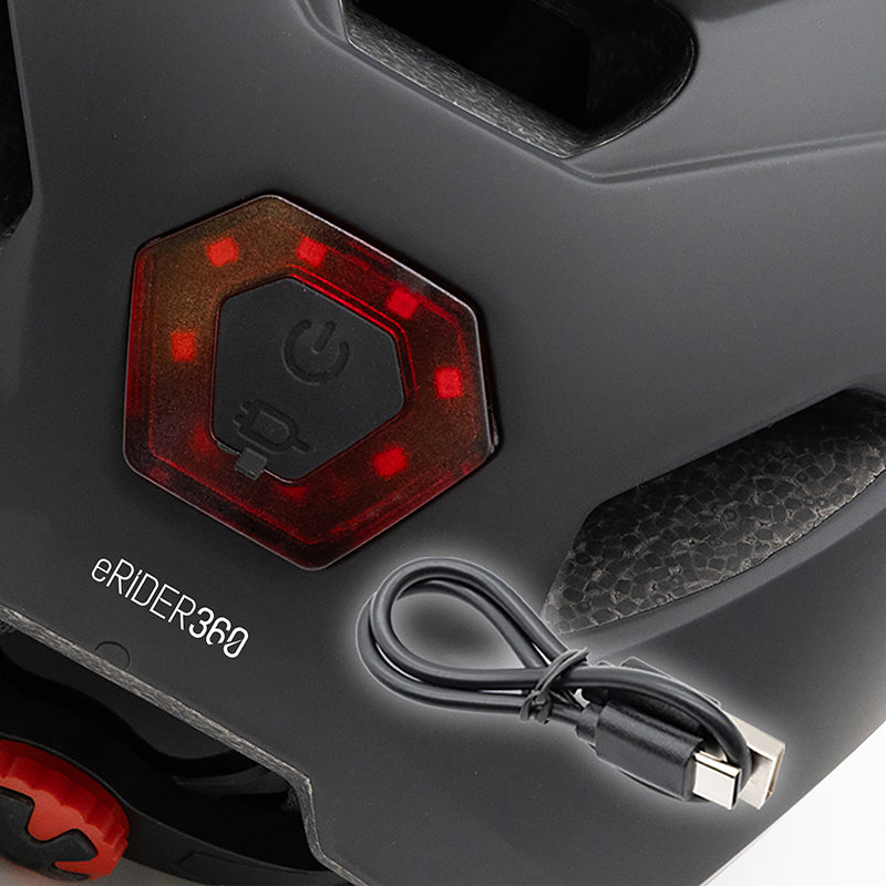 Casque CP02 urben  avec clignotant noir taille unique