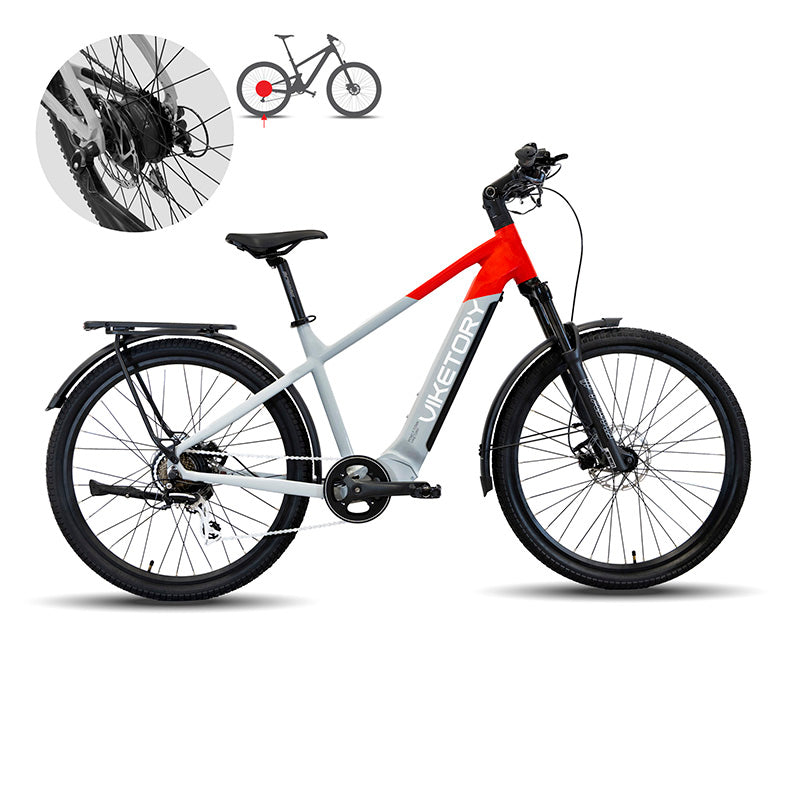 VENTIX vélo électrique URBAN Rouge