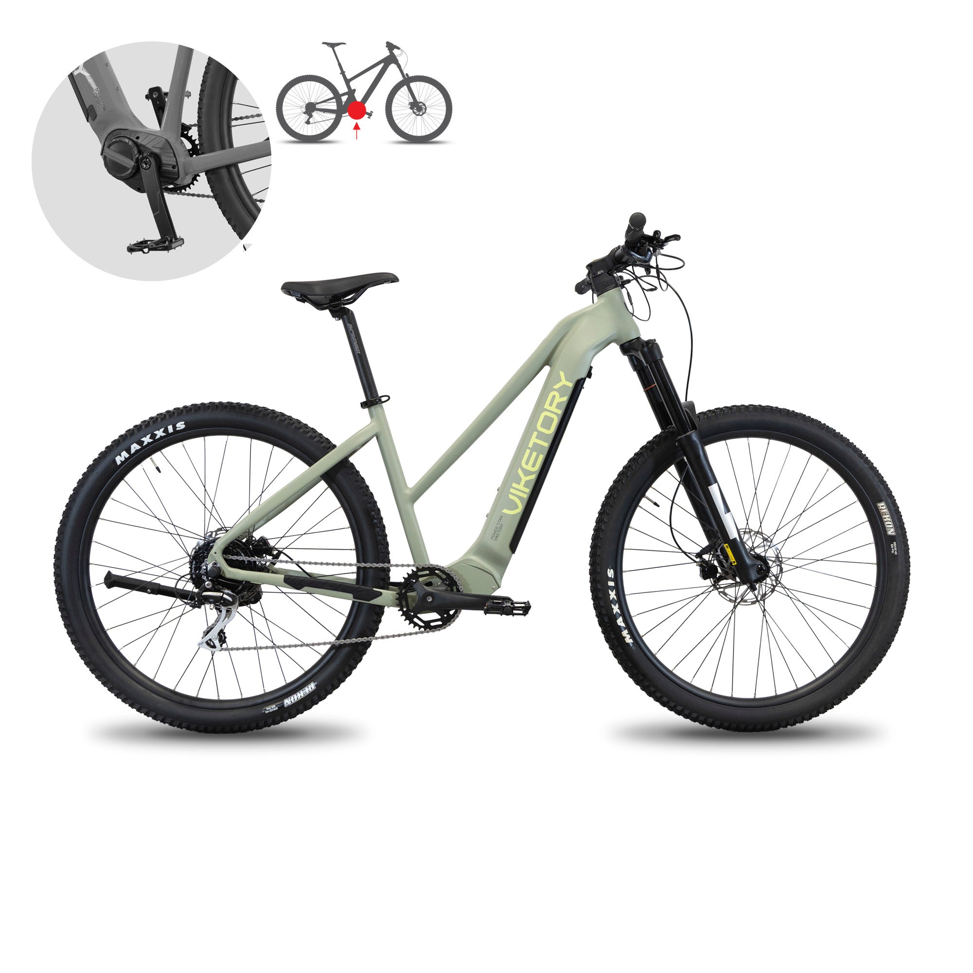 ZEPHIR +Plus vélo électrique VTT Vert militaire