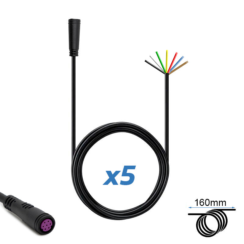 Connecteur étanche 8mm 7 broches - 5F