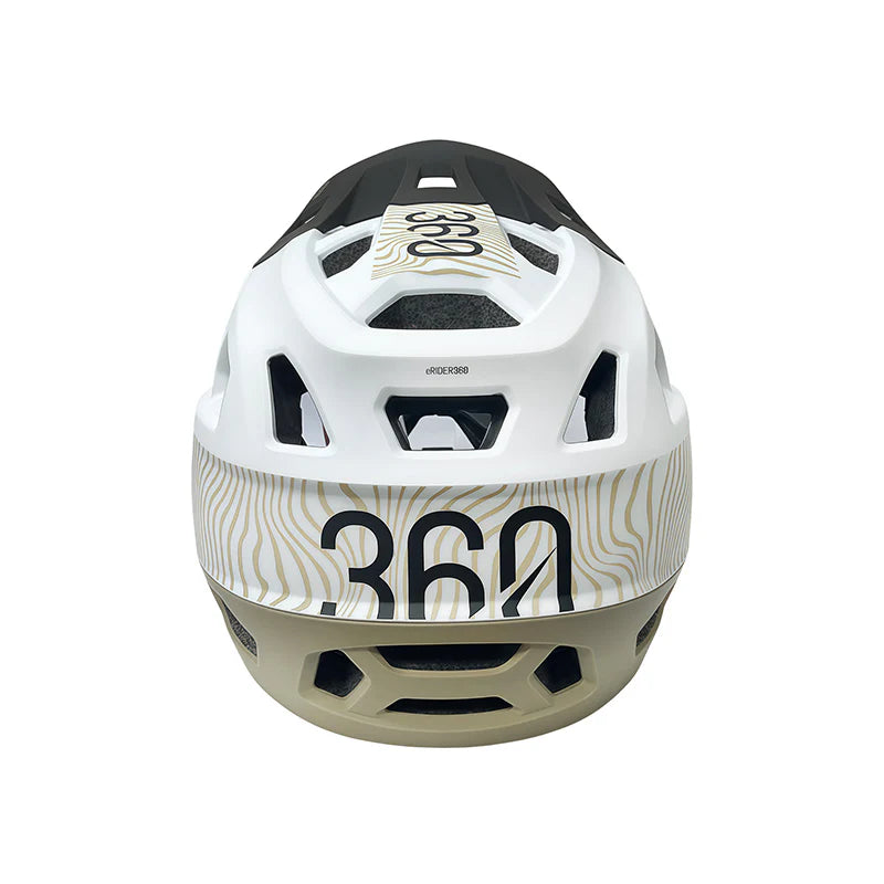 casque sport blanc et vert militaire