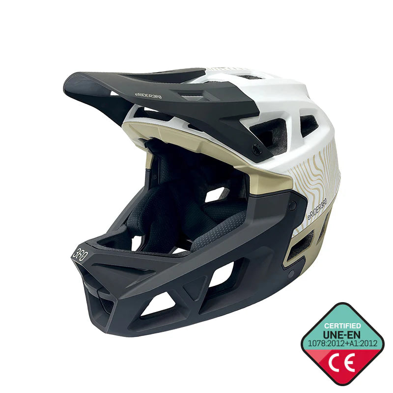 casque sport blanc et vert militaire