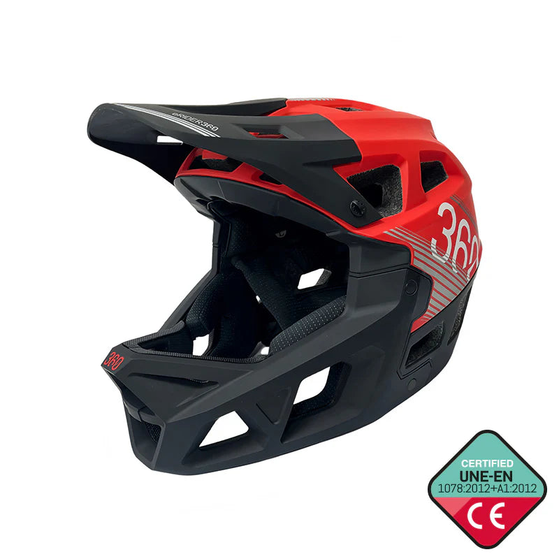 casque sport rouge L