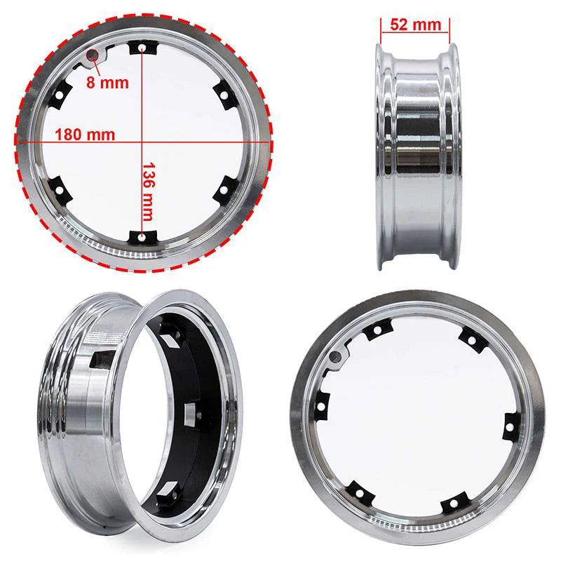 jante 6,5/b52mm pour tubeless dualtron 3