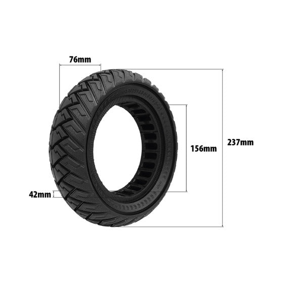 Pneu plein 10x3 (255x80) - Mobygum 500 pulse (AR)