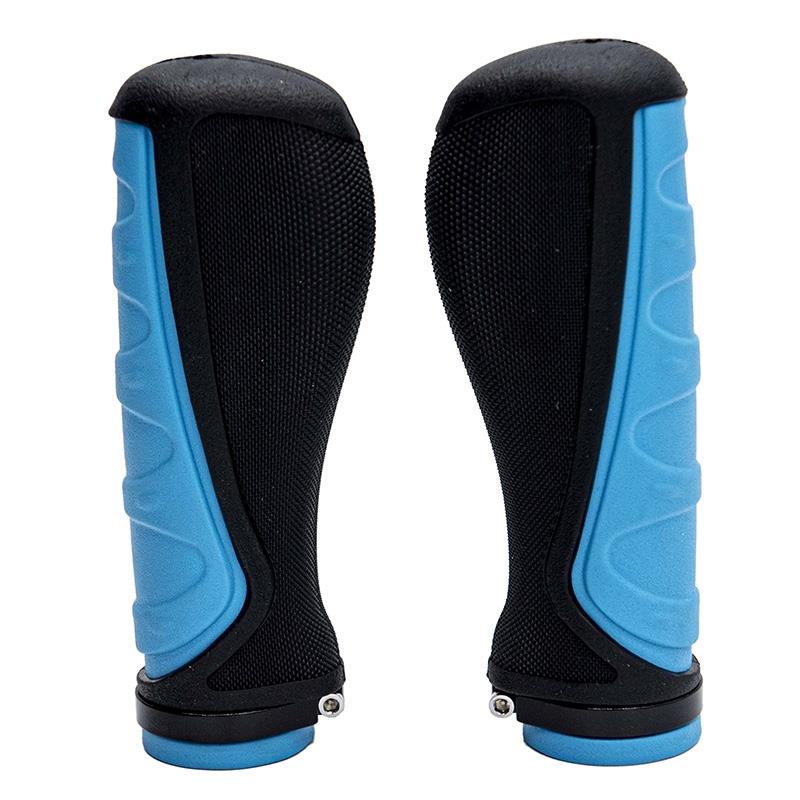poignée en silicone bleu ergonomique avec blocage
