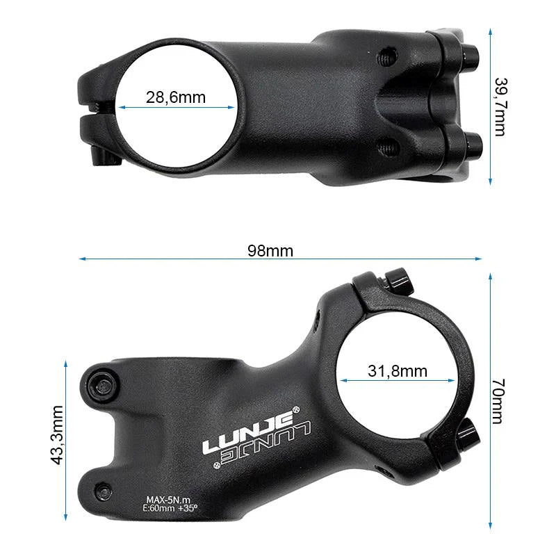 potence pour guidon 31,8mm