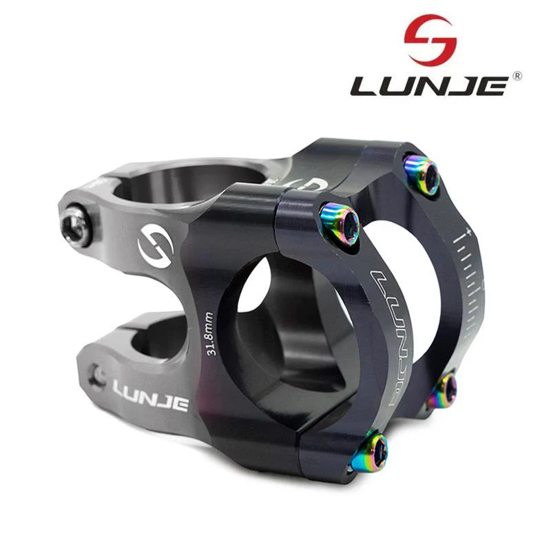 potence pour guidon 31,8mm noir et gris